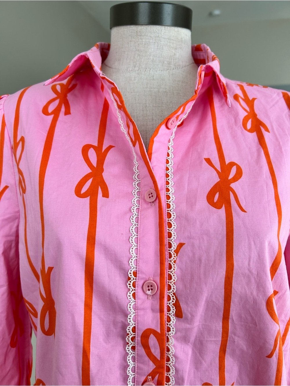 Ivy City Co Pink Button-Front Dress - Picture 8 of 11